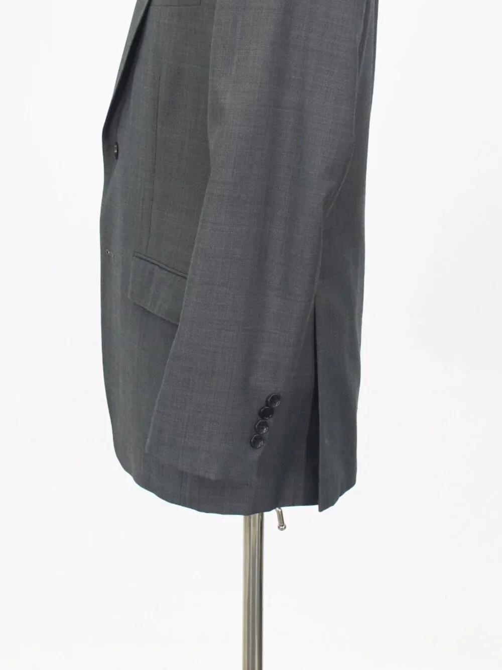 Bonobos 44R 37x30 Gray Full Suit 2-Button Solid R961